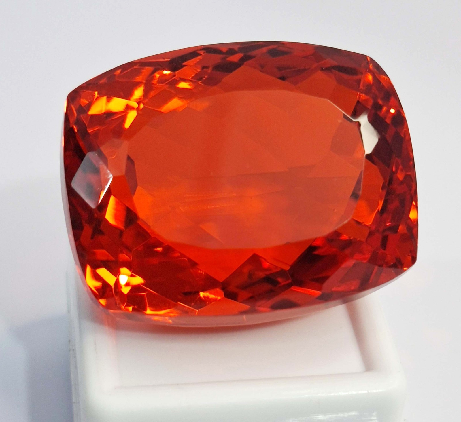 Mexican Fire Opal Cut Cushion Cut 126-128 Ct Loose Certified Gemstone SP1749