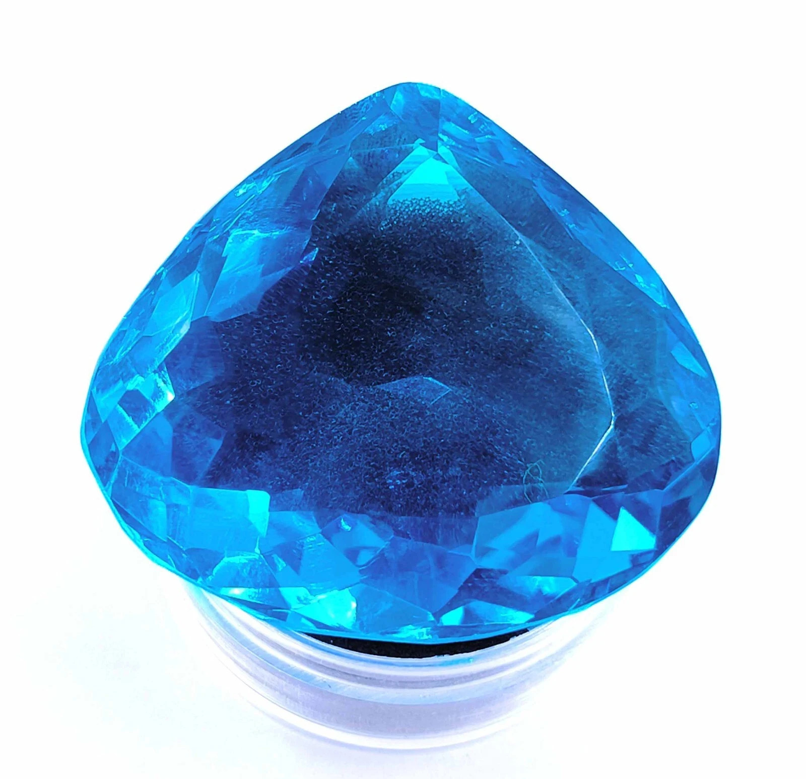 AAA Certified 76.75 Ct Shinny Natural Blue Topaz Loose Pear Cut Gemstone