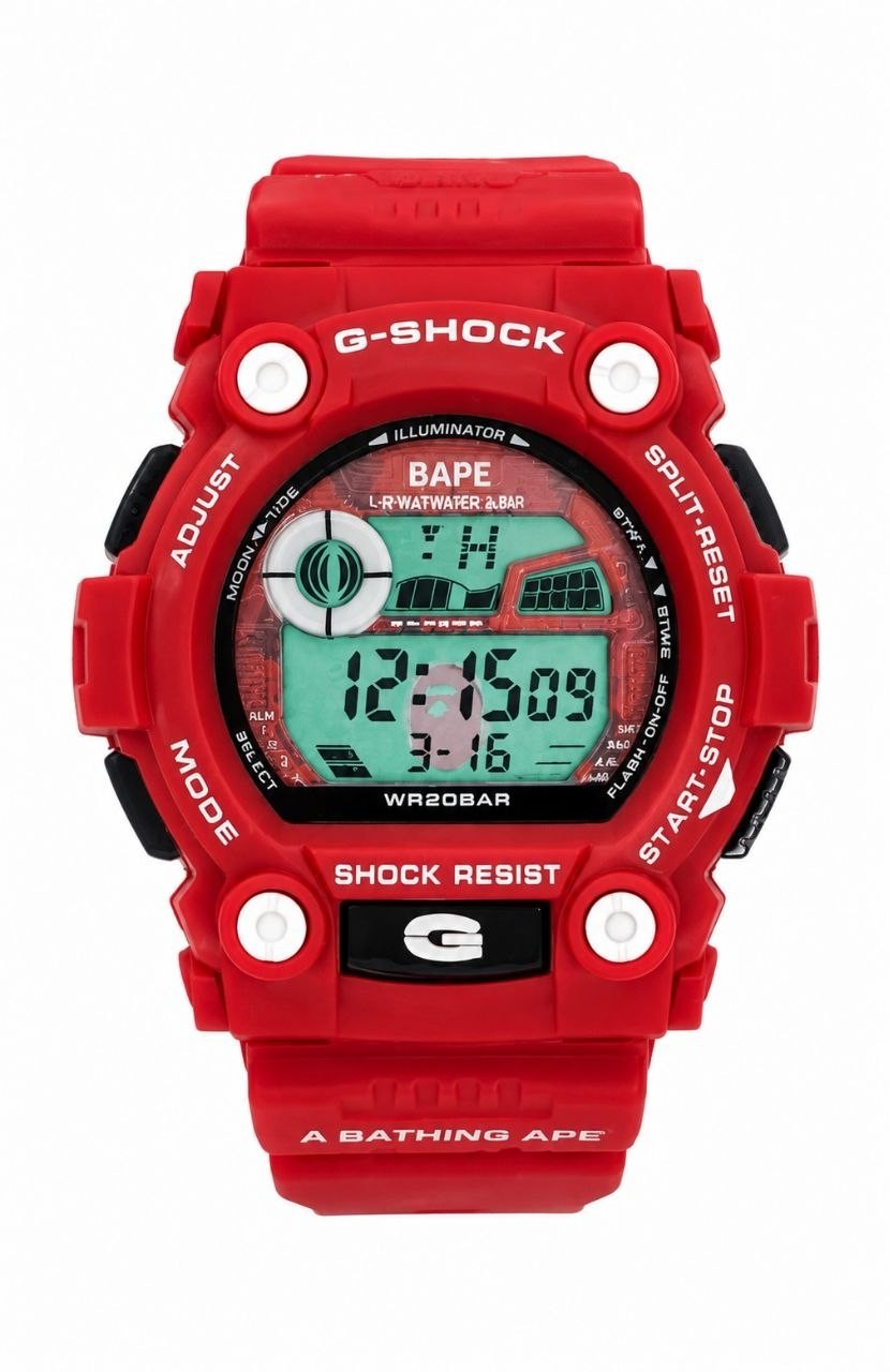 Casio G-Shock Red Digital Watch Limited Edition Collector Style Exclusive Design