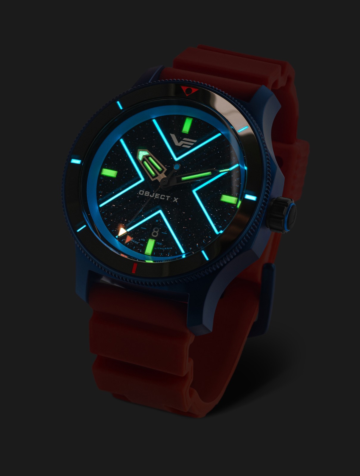 Vostok-Europe OBJECT-X Automatic NH35-599E776 Blue Tritium Watch
