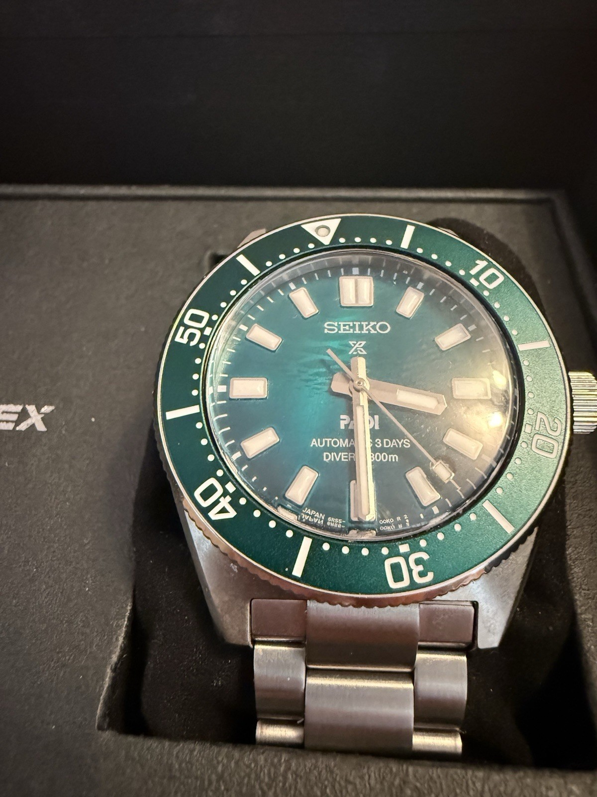 SEIKO Prospex SPB501J1 PADI SE Green Auto Full Set + 3 Strap Tailor NATOs