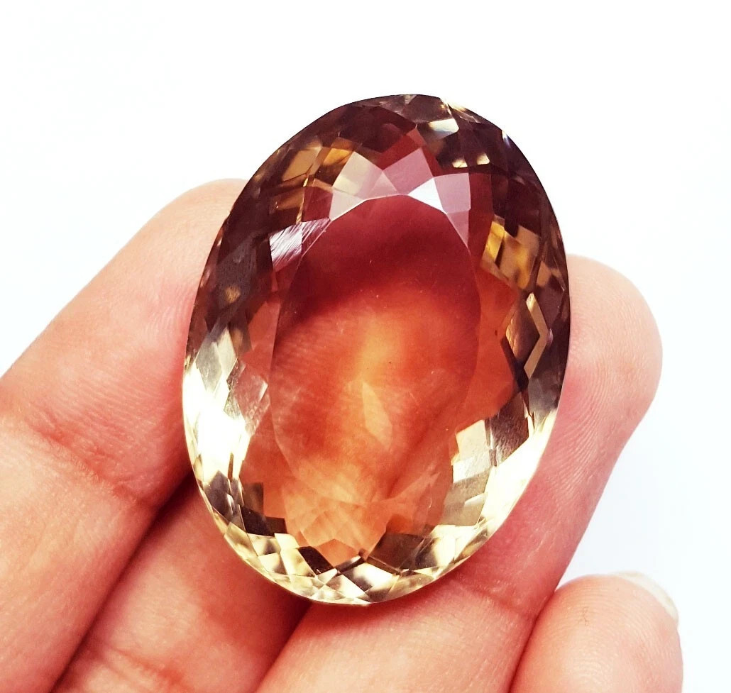 Loose Gemstone Natural Brazilian Smoky Quartz 66.40 Ct Certified With Free Gift