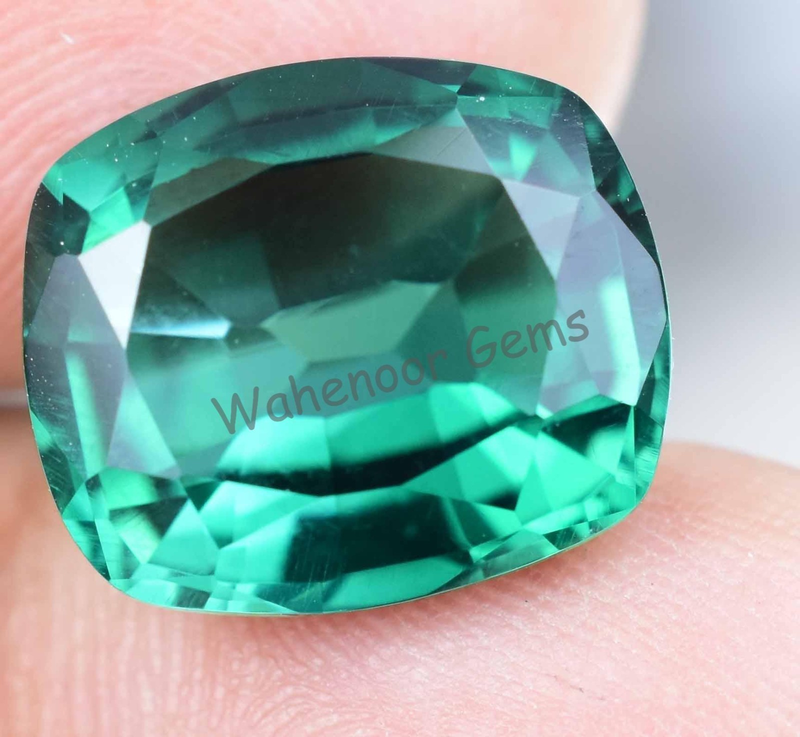 9.45 Ct Natural Vivid Green Colombian Emerald Cushion Certified Loose Gemstone