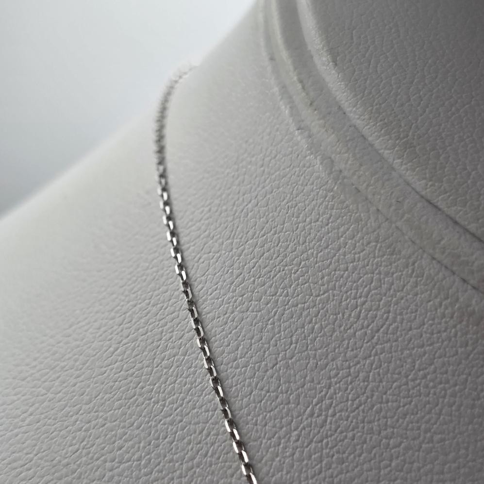 Jane Seymour Open Heart 14K White Gold Round Diamond Heart Pendant Necklace