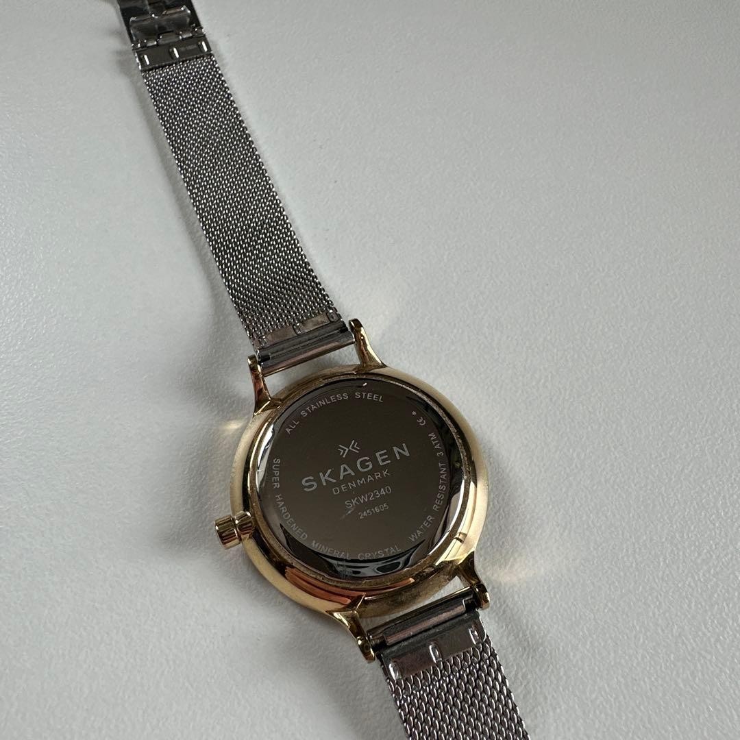 Skagen wristwatch silver gold