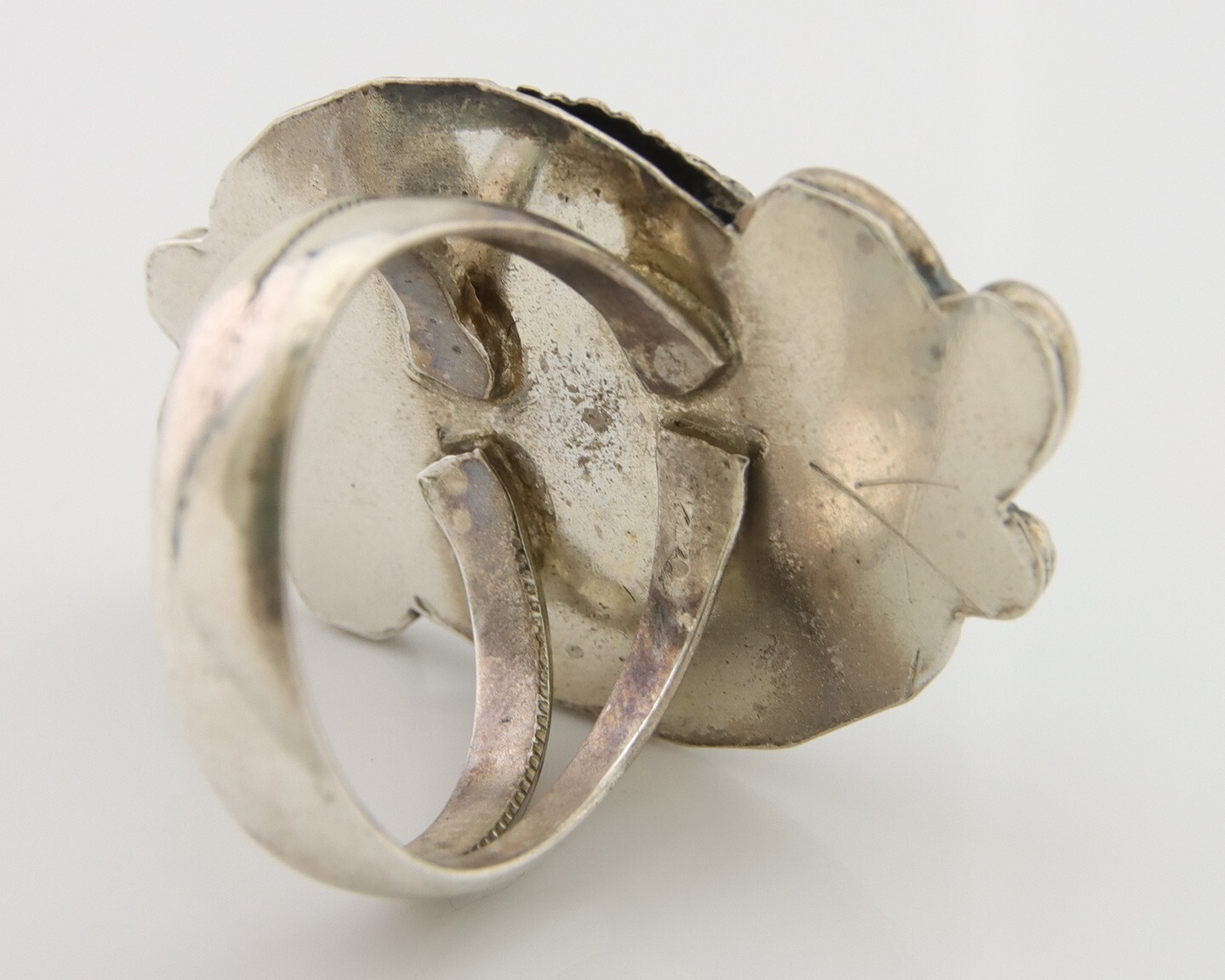 Navajo Handmade Ring 925 Silver Natural Turquoise Native Artist C.80’s