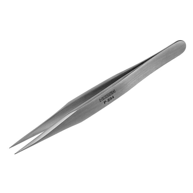 HOZAN [ Tweezers Standard Thick Straight type : P-894 ] Tip 0.25mm
