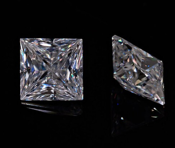Princess Cut Certified Moissanite Loose Stone VVS D