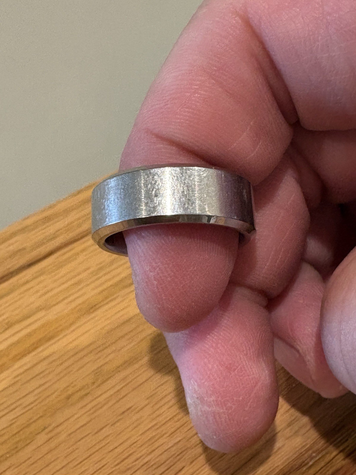Triton Men’s Tungsten Carbide TC 850 Size 9 Wedding Band Silver