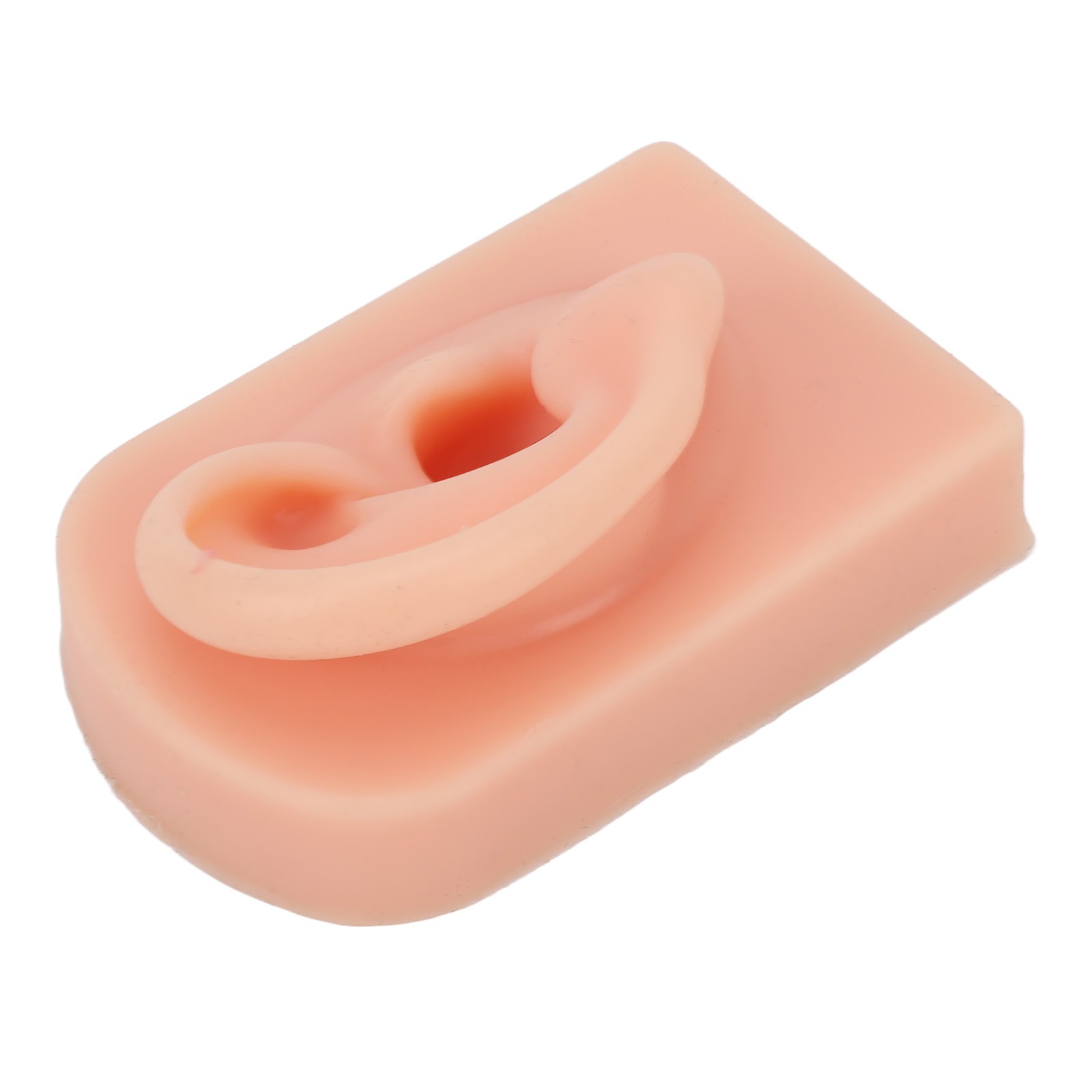 Soft Silicone Ear Model Reusable For Piercing Training (Light Complexion)