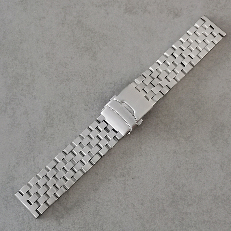 Men’s 18 20 22 24 26mm Heavy Brushed Bracelet Stainless Steel Watch Band Strap