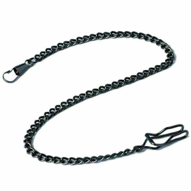 1pcs 38cm Chain Vintage Pocket Watch FOB Pendant Chain Bronze/Silver/Gold/Black