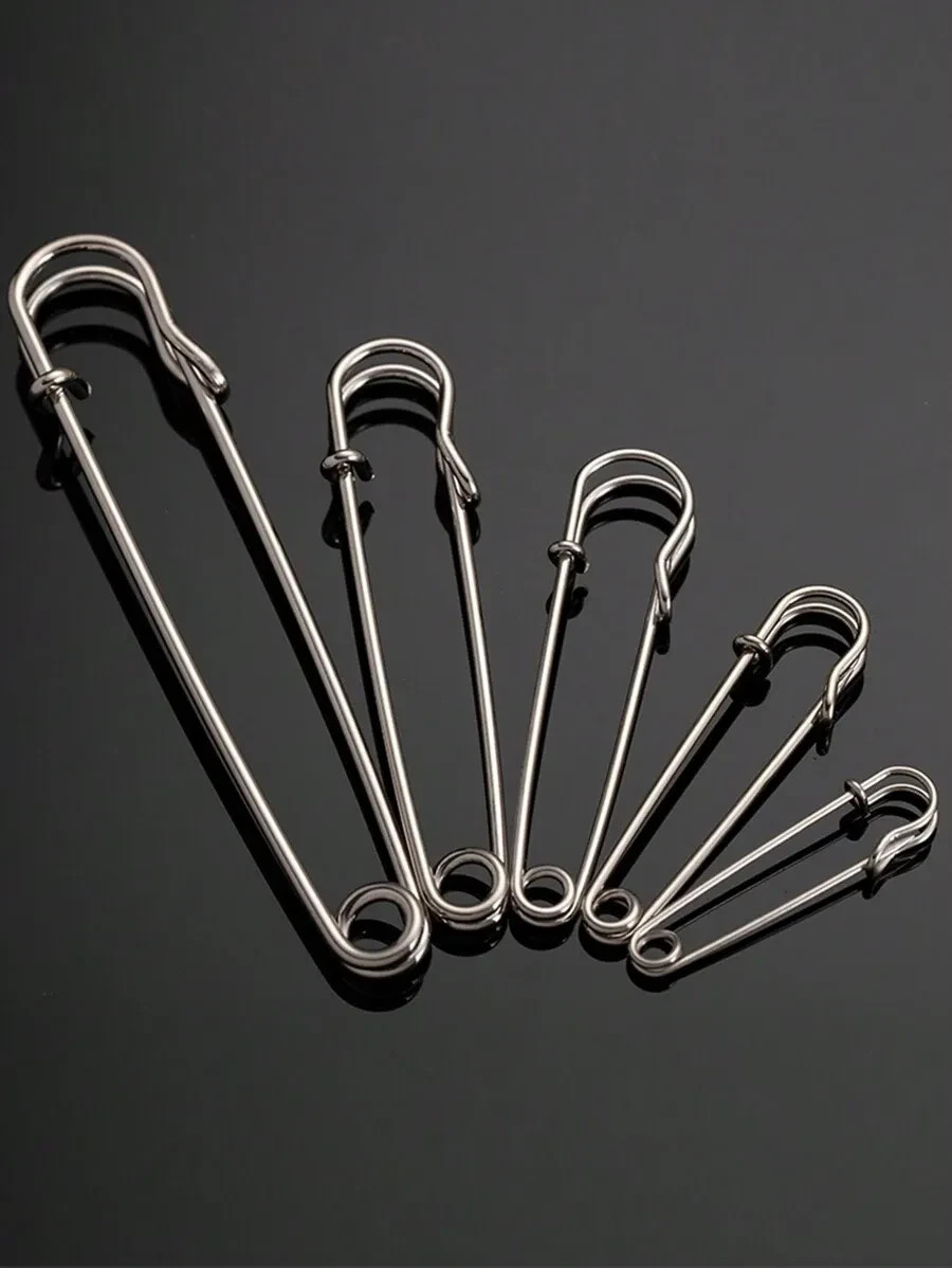 10PCS Heavy-Duty Metal Safety Pins | Brooch Anti-Slip Clothing Repair & Resize