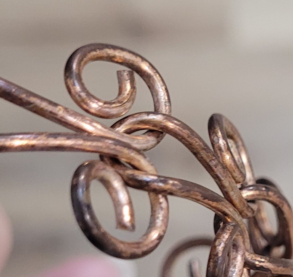Spiral Bracelet Copper Alloy Metal Swirl