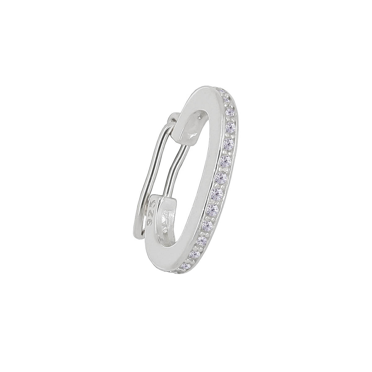 Sterling Silver CZ Shortener Pearl Enhancer Clasp #99953