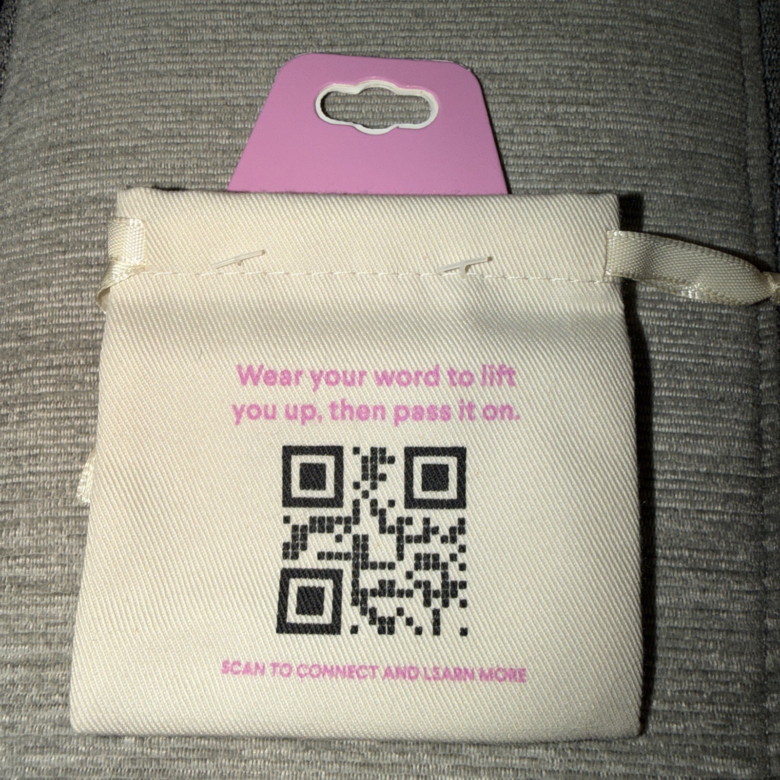 Little Words Project Bracelet Beaded “You Are Loved” Stretch with Pouch – NWT