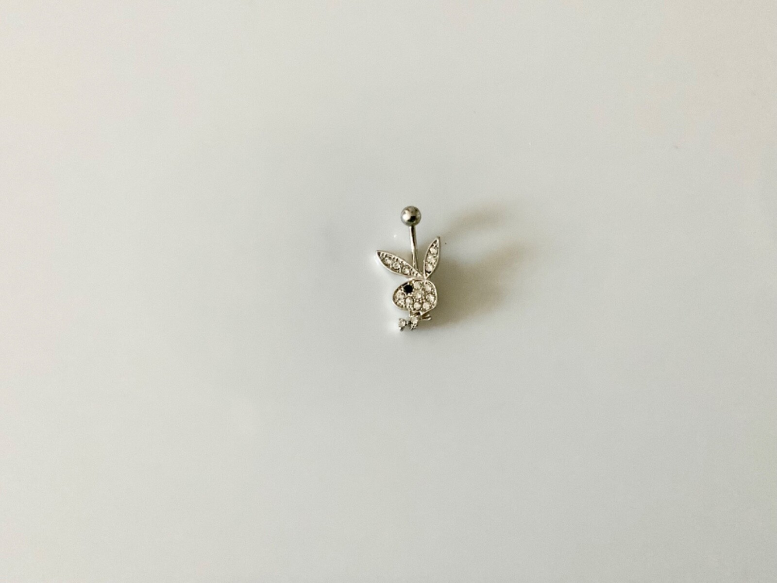Bunny Playboy Style Rabbit Charm Belly Button Navel Ring Body Jewelry Piercing