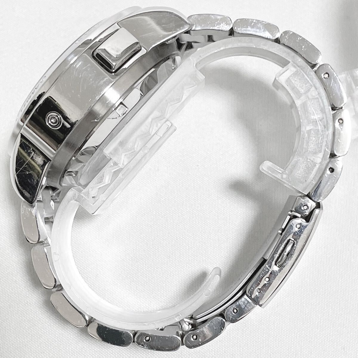 Polimaster PM1208M Men’s Watch Analog ＆ Digital Quartz 45mm Stainless Steel Used