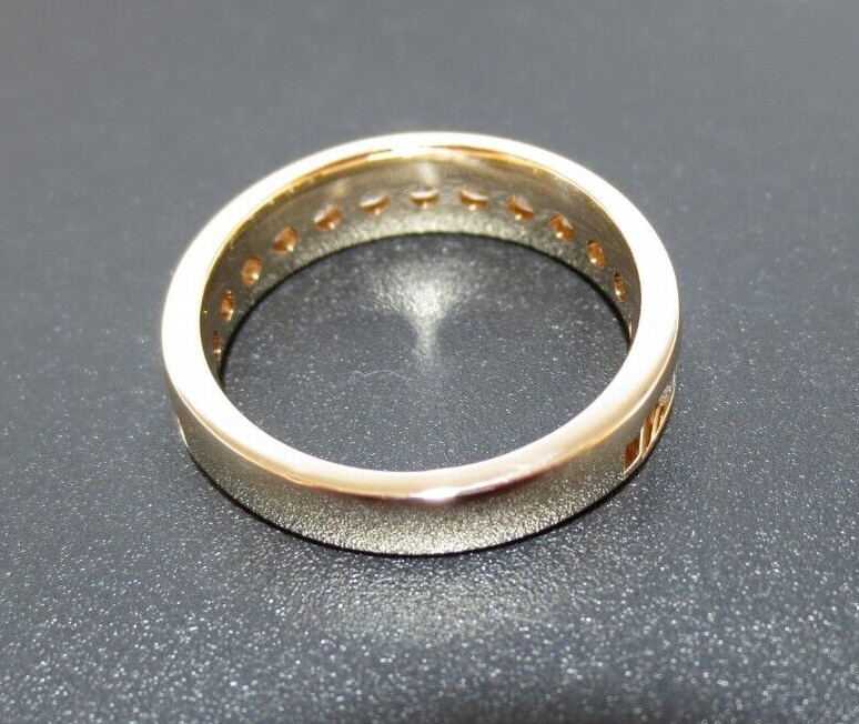 14K YG DIAMOND ANNIVERSARY BAND RING 1.00 tcw SZ 7 4.88 grams (AI-1868)