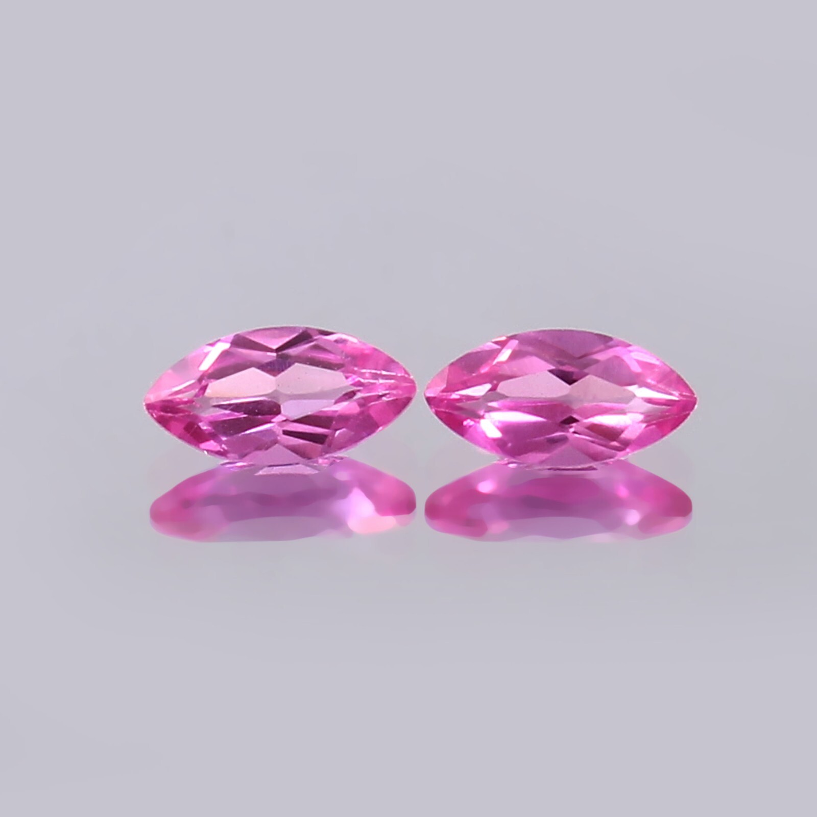 AAA Natural Ceylon Pink Sapphire Loose Marquise Gemstone Cut Matched Pair 6×3 MM