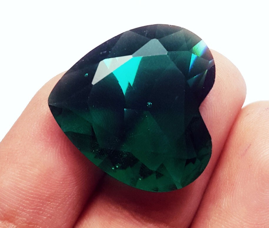 18.00 Ct Certified Green Topaz Heart Shape Loose Gemstone With Free Gift