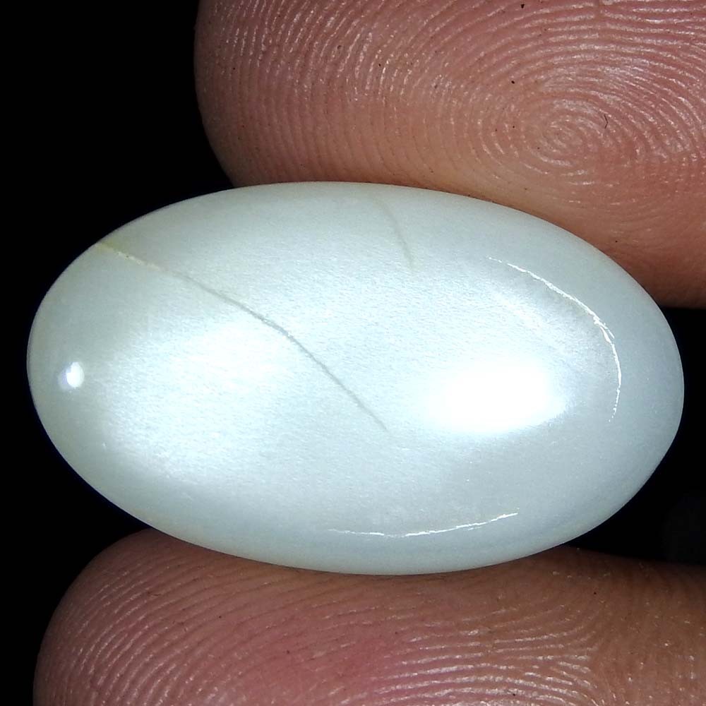 13.75Cts100%Natural Quality Silky Monnstone Oval Cabochon Loose Gemstone