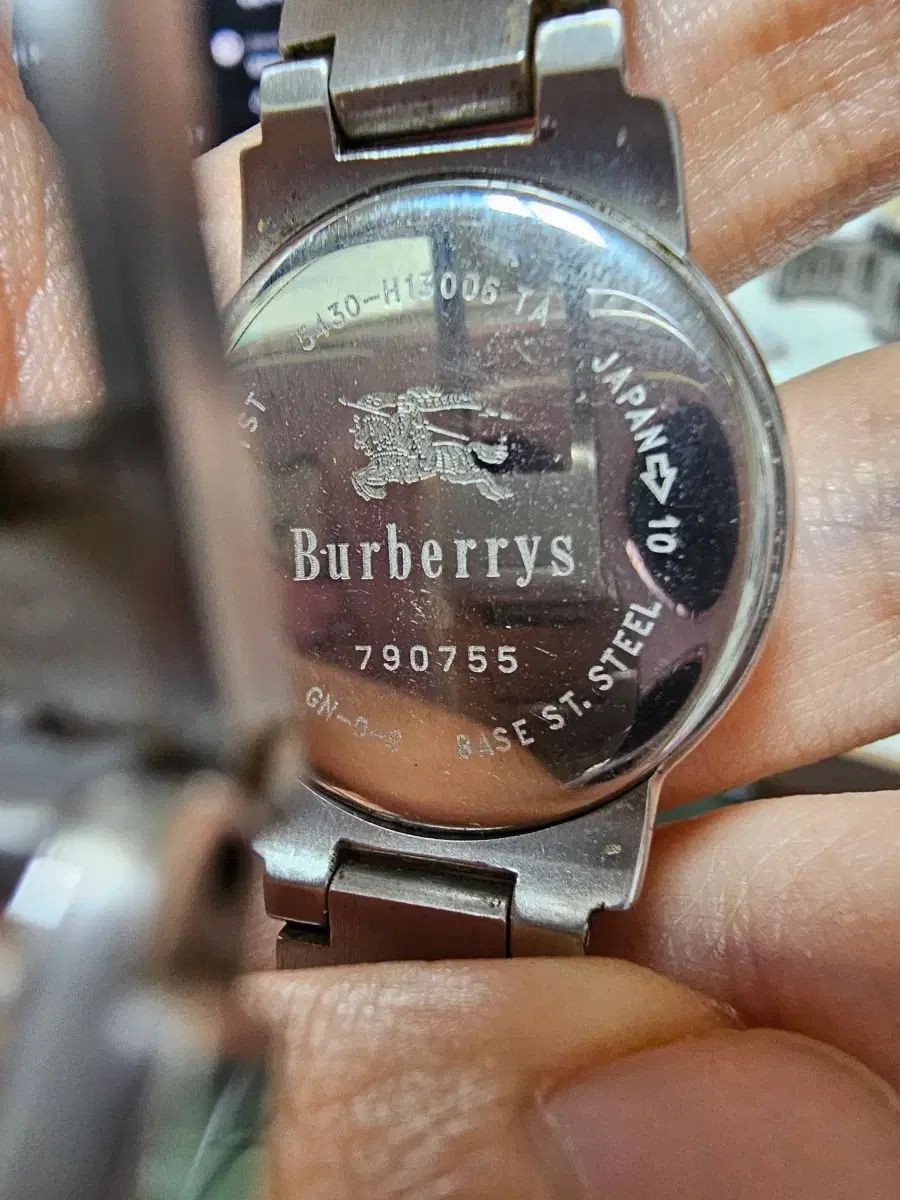 Burberry watch 2 piece set blue dial denim version metal watch