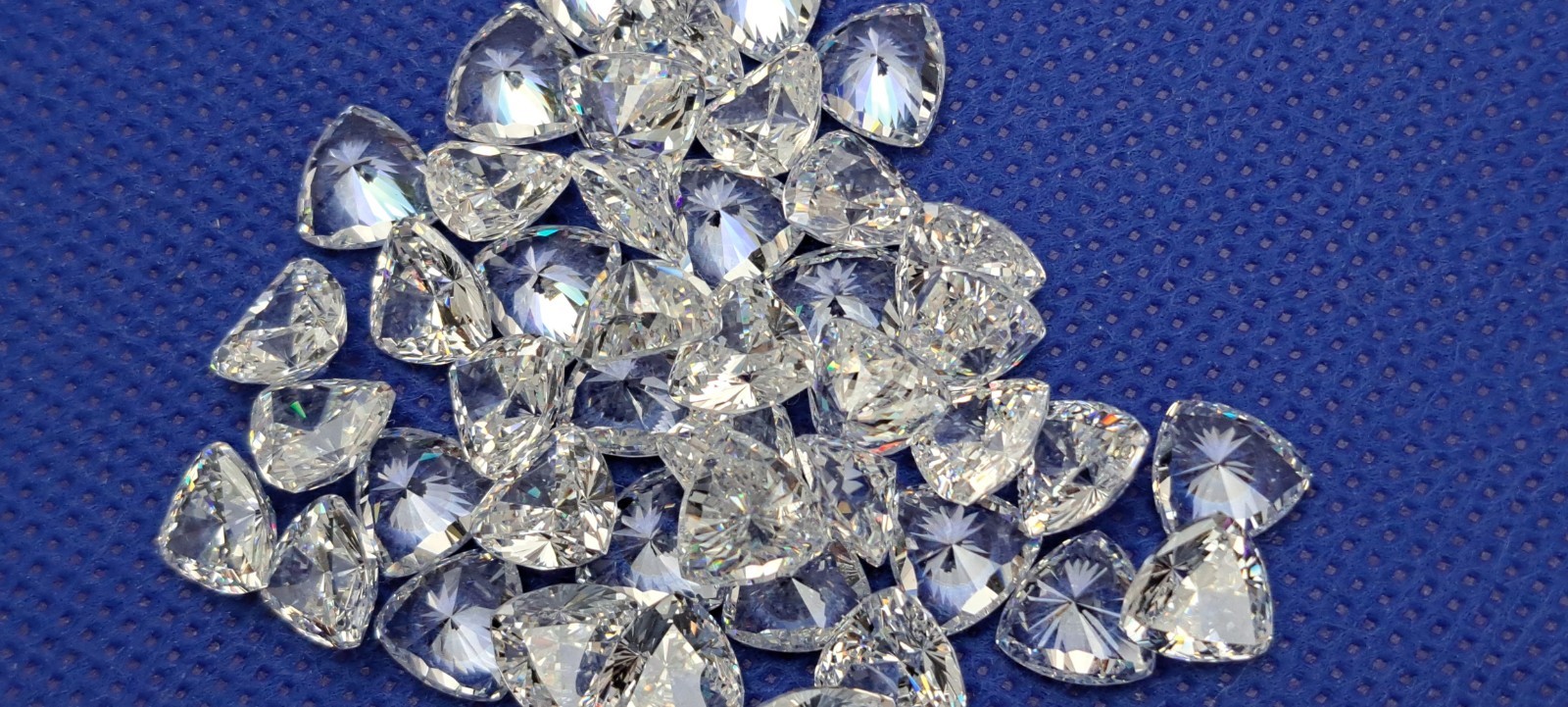 10 pieces 8.0mm Trillion Triangle Cut Cubic Zirconia Very Good