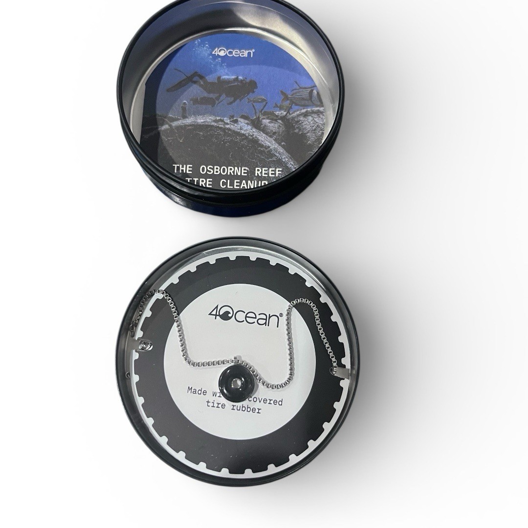 4Ocean Osborne Reef Stainless Steel Tire Necklace