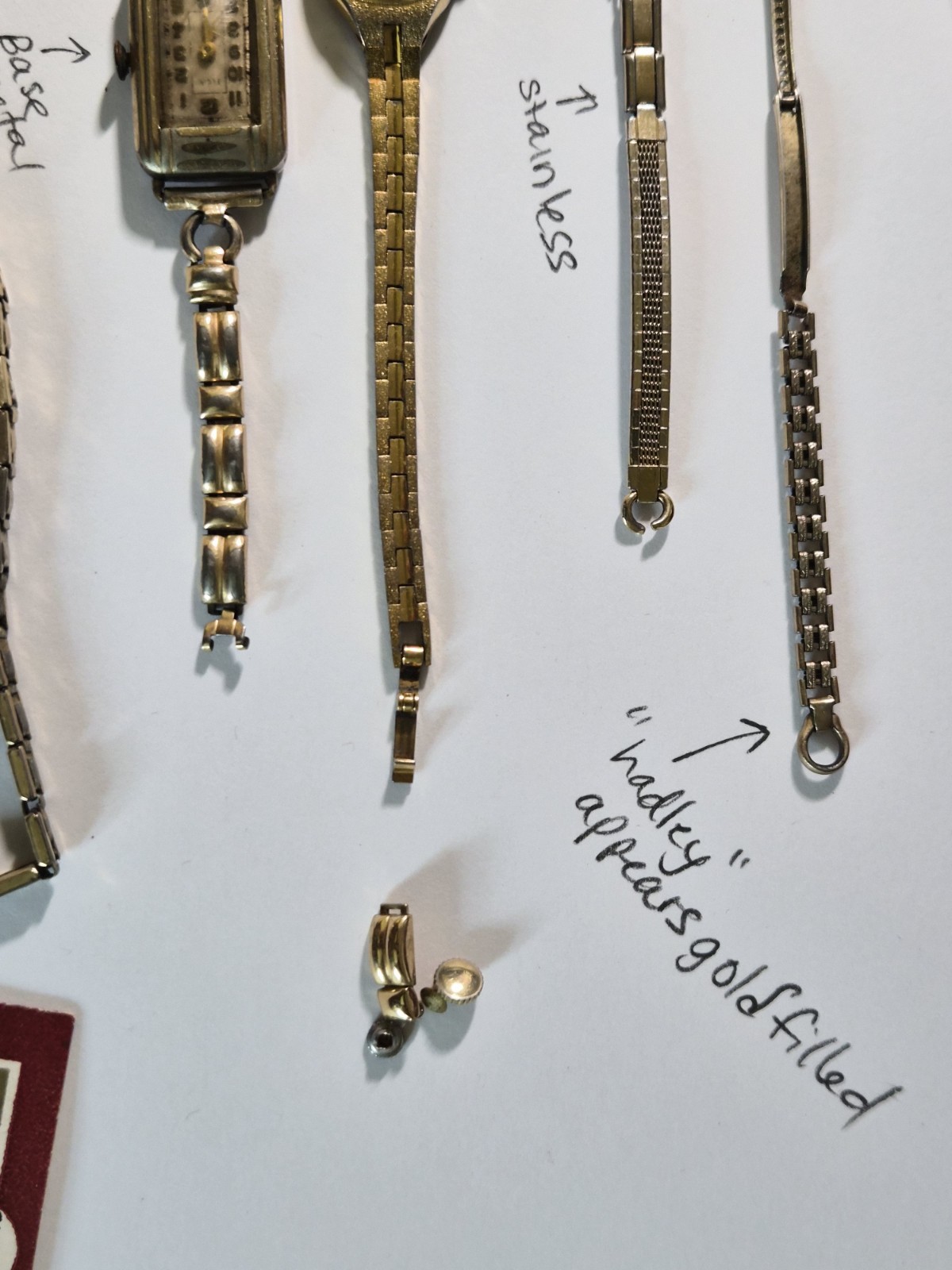 Bulova Elgin Hadley Gold Filled Scrap Wear Womens Watch Lot W/box 10k 12k Etc