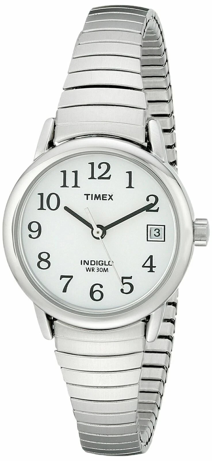 Timex T2H371 Women’s Easy Reader Classic 25mm Steel Band Watch
