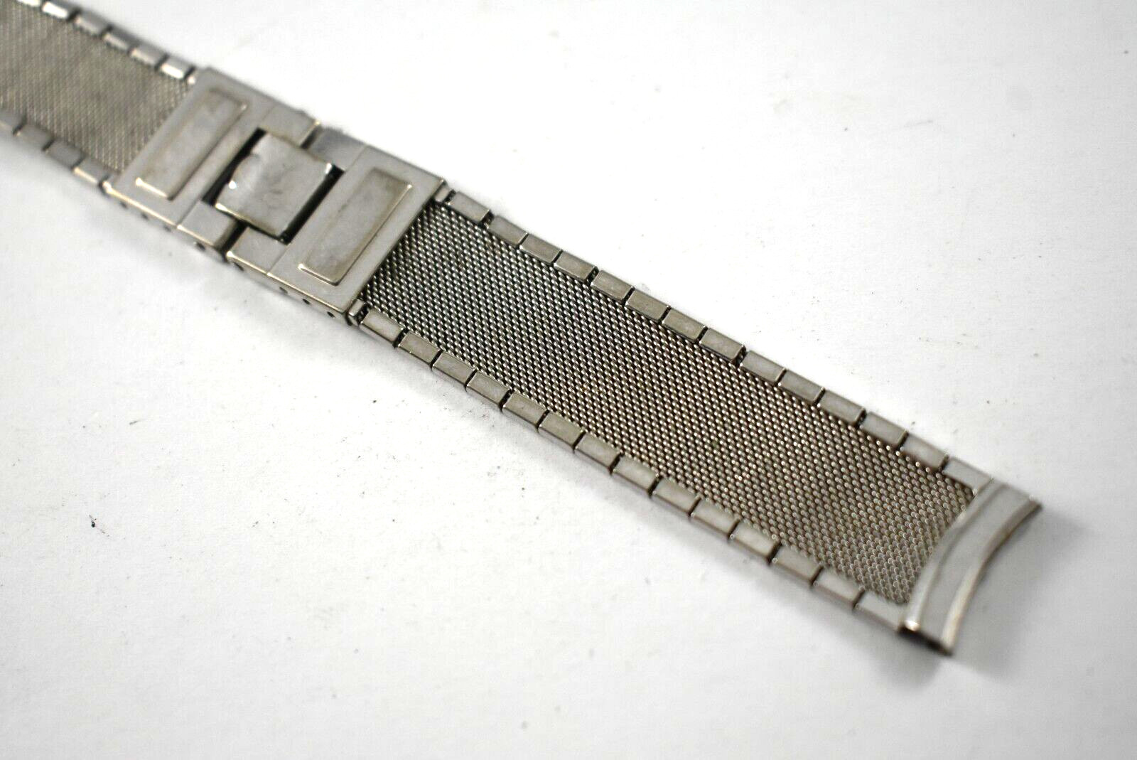 Vintage Kreisler White Gold Filled 2 Piece Wrist Watch Band 15.50mm lot.w