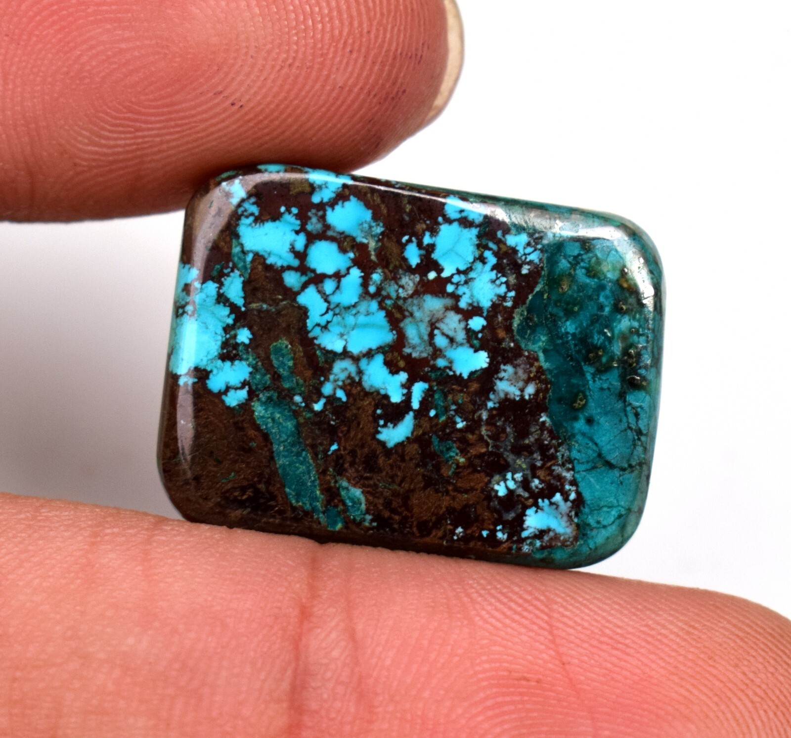 Natural Certified Blue Bisbee Turquoise Cabochon 14.85 Ct Loose Gemstone