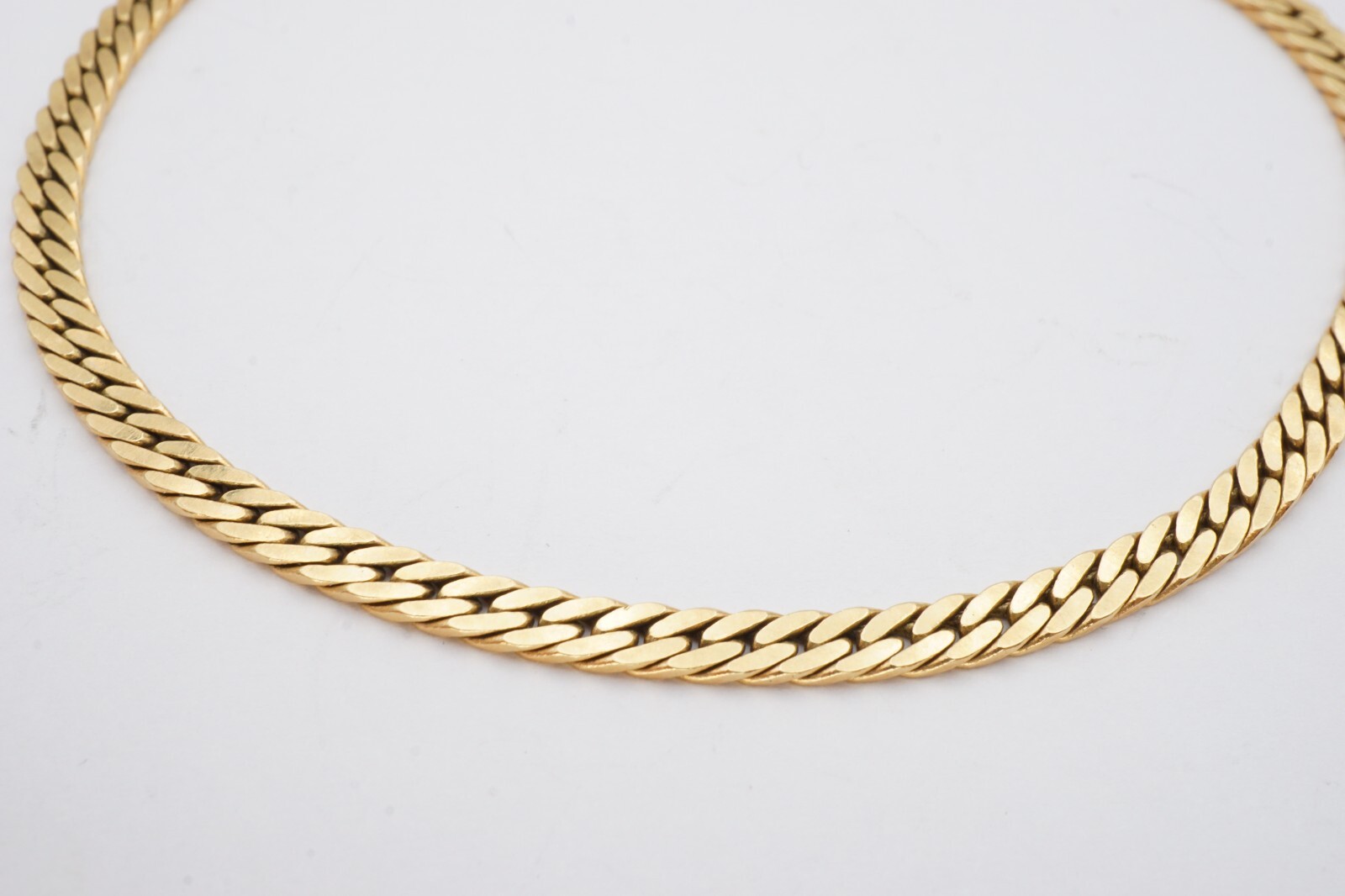Vintage 14k Yellow Gold Herringbone Bracelet 8.5″ 3.25mm