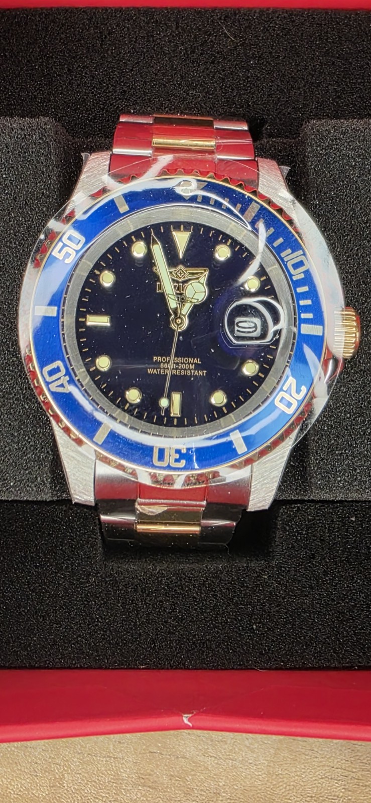 Invicta – 26972 – Pro Diver 40mm Blue Dial Two Tone Stainless Steel
