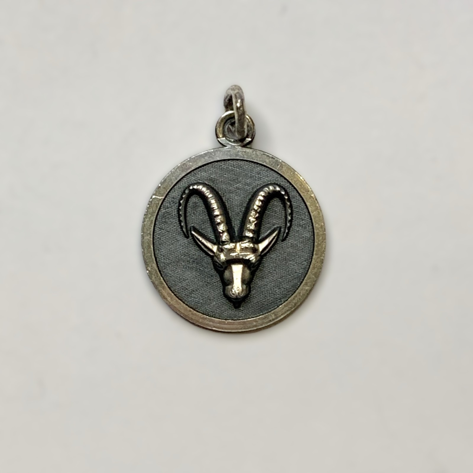 Vintage A & Z Sterling Silver Capricorn Zodiac Charm Pendant