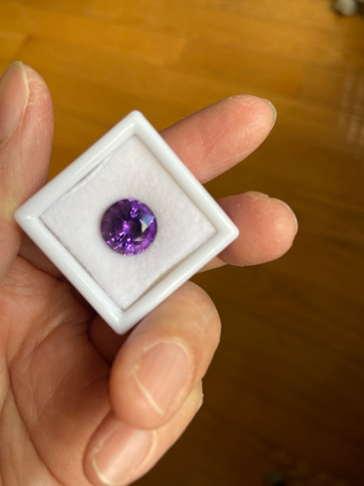 10.2 MM Natural Violet Purple-Ish Amethyst Fancy Faceted Loose Gem
