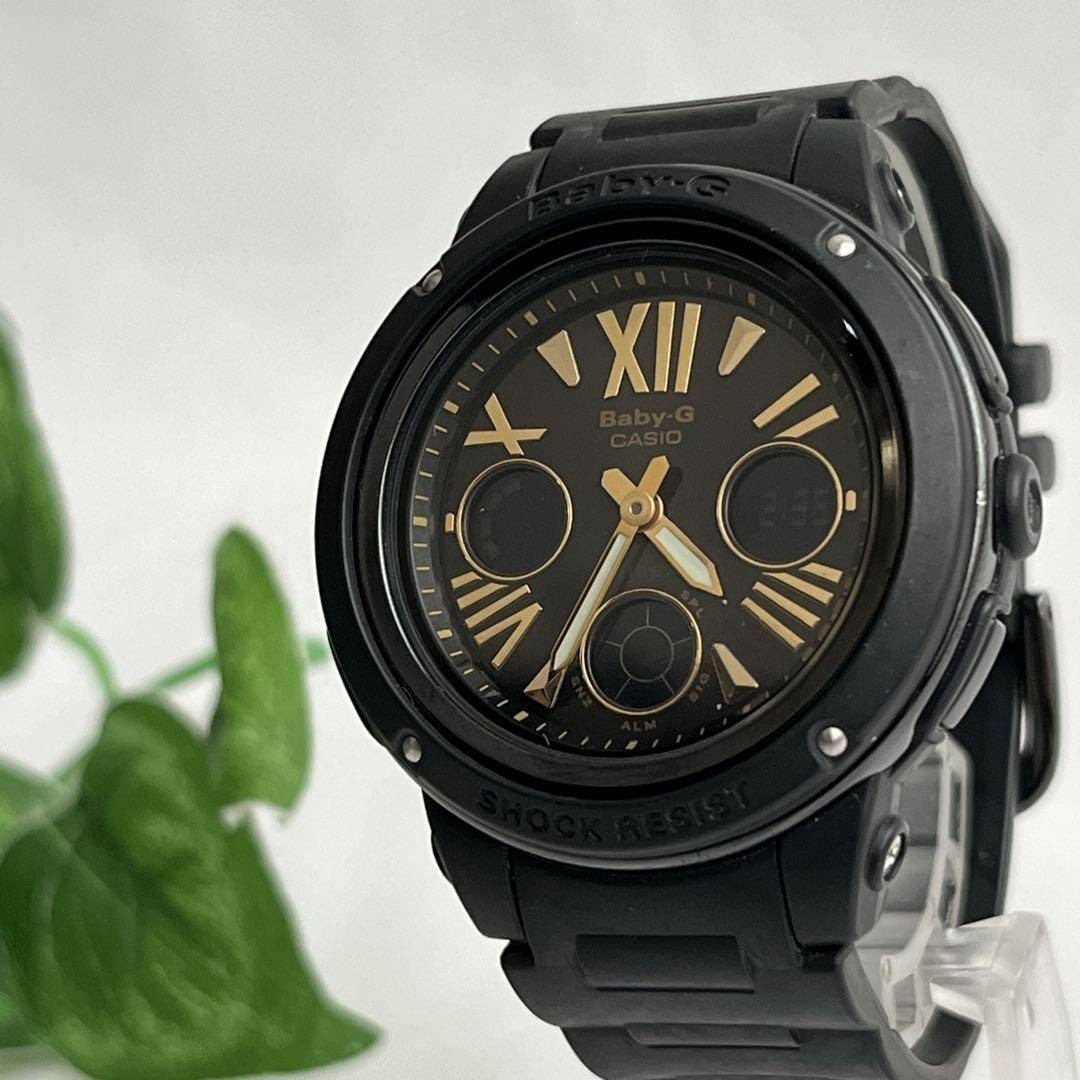 Baby G CASIO Watch Ana Digi Black Dial Black BGA 153