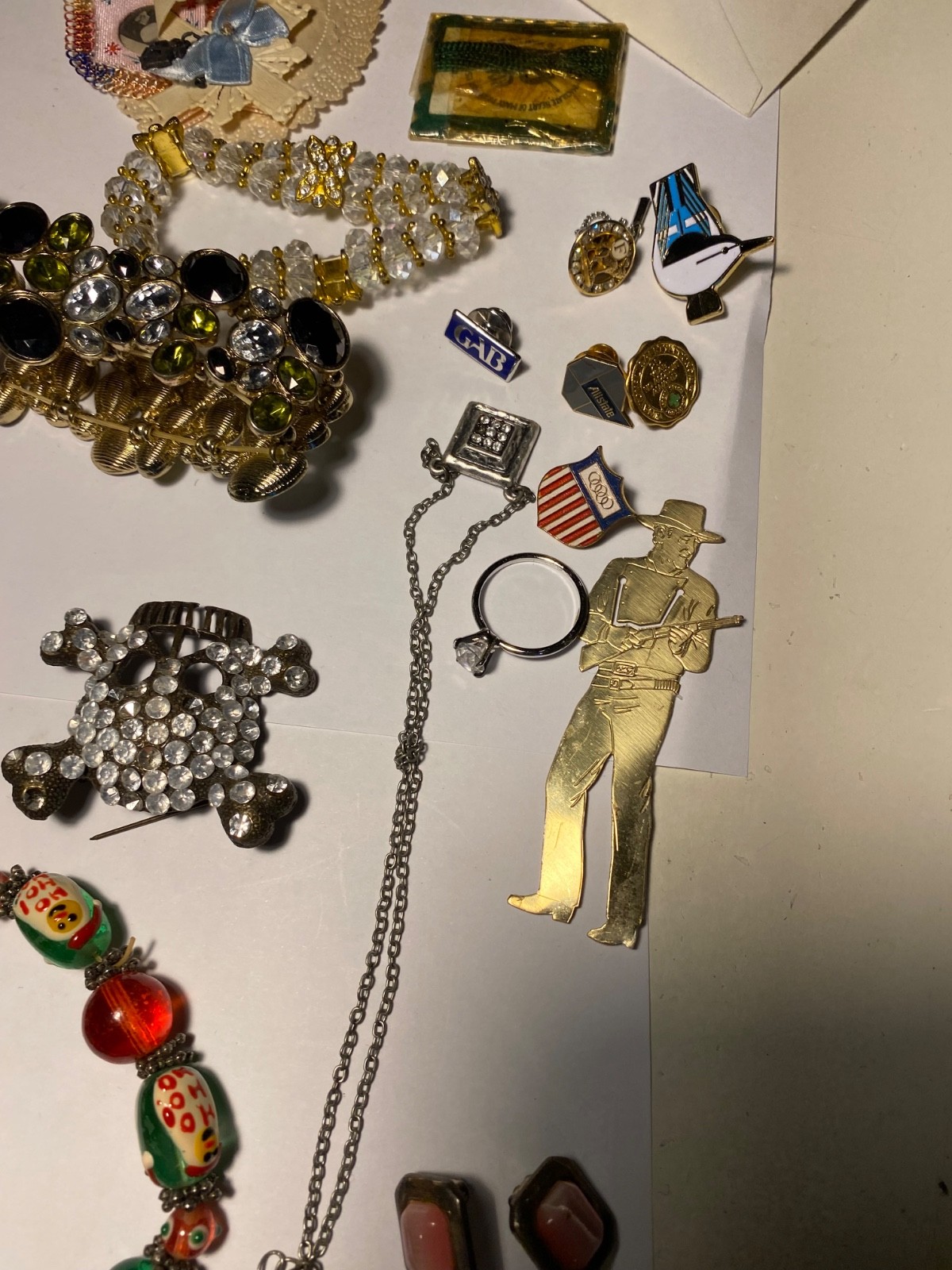 T93 Lot of Costume Jewelry & Etc. Earrings Bracelets Etc.
