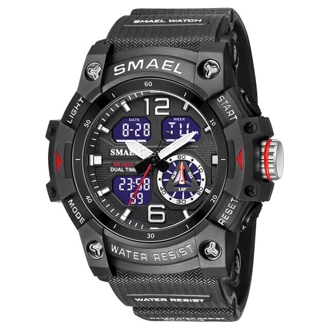 Military Tactical Waterproof Digital Sports Watch LED Backlight TAC Wristwatch