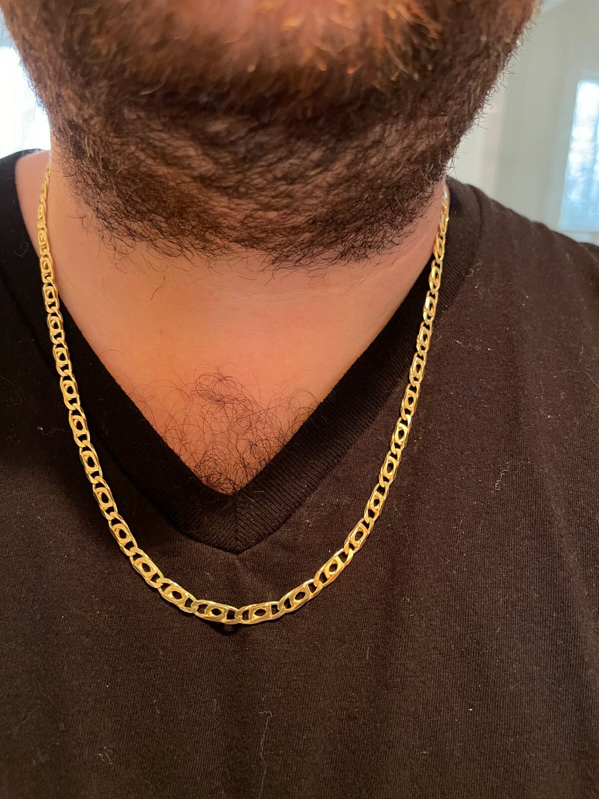 14k Gold Plated 925 Sterling Silver Men’s Tigers Eye Chain Necklace Or Bracelet