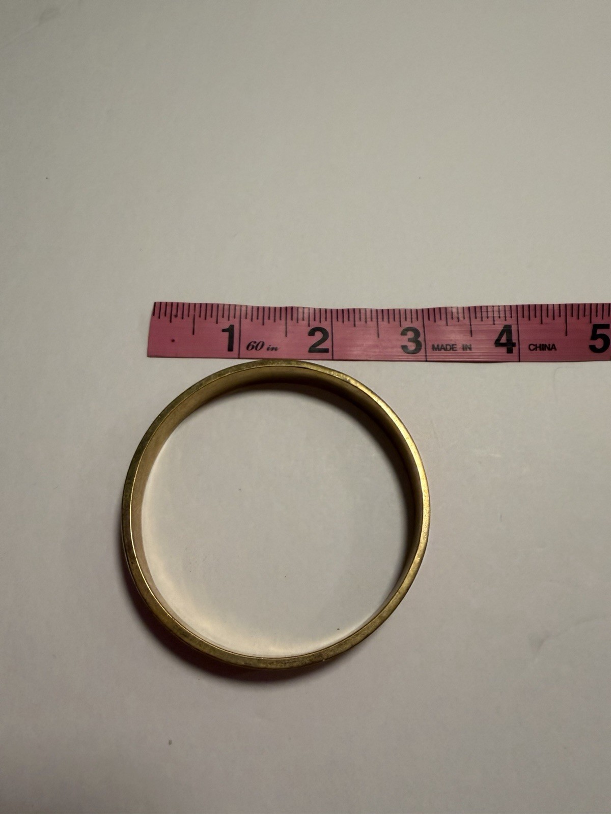 Vintage Enamel Bangle Bracelet Set Of 2, Gold Tone Red White 1980s