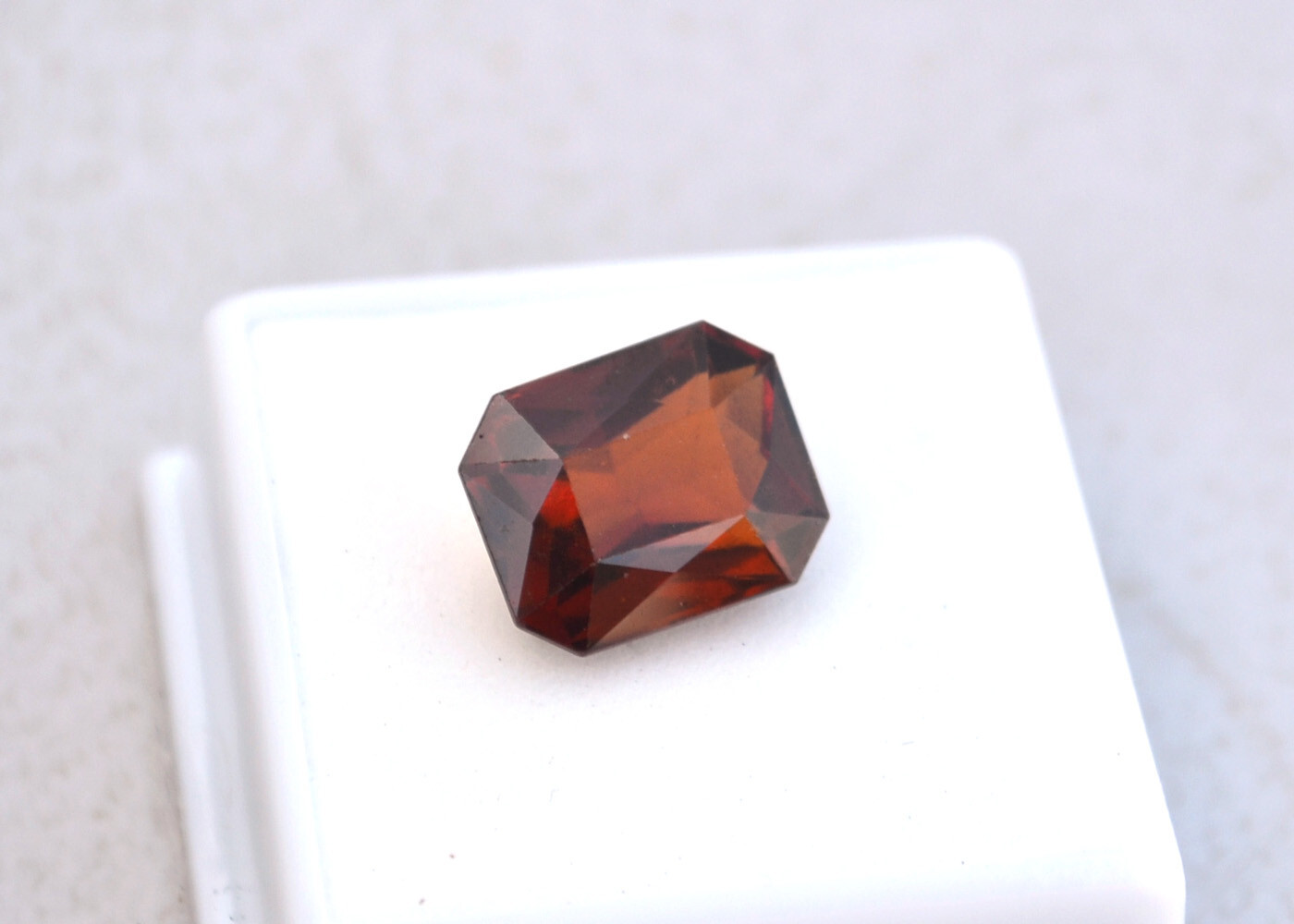 10.25 Carat Scissor Cut Hessonite Garnet