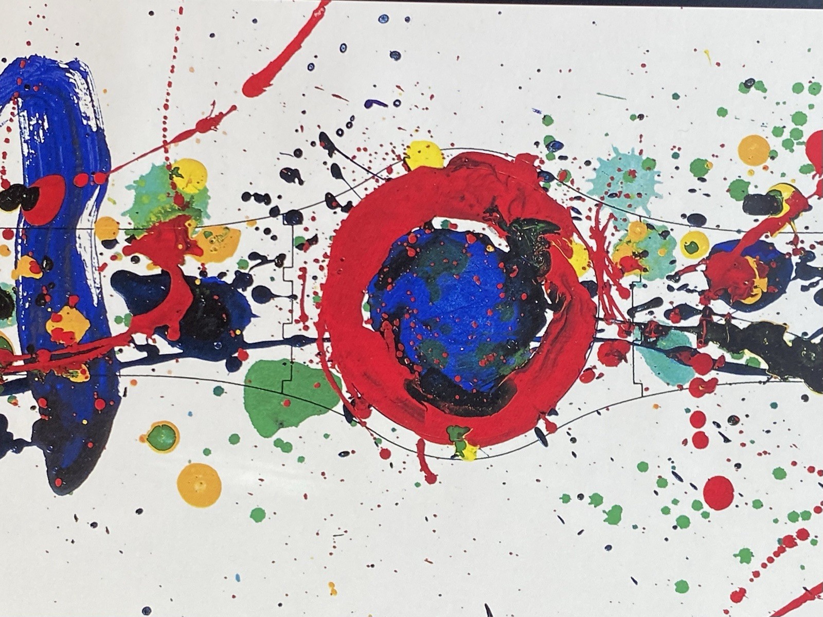 Sam Francis Swatch Watch Signed Lithograph Original Box 30”x8” in 1992