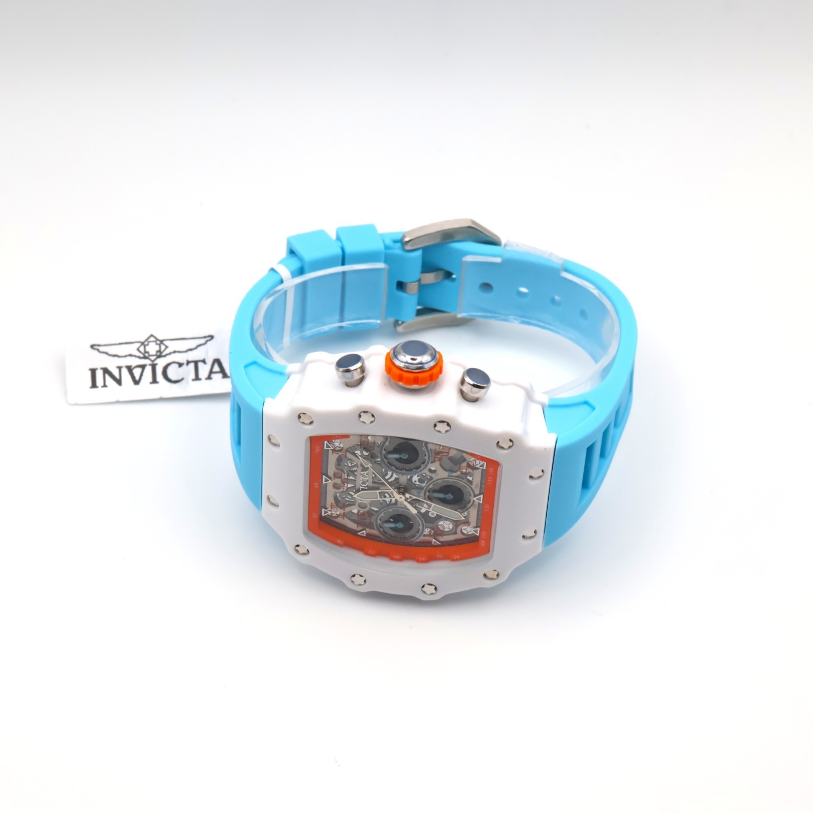 Invicta Racing Valxor Unisex Watch – 40mm, Light Blue (69774)