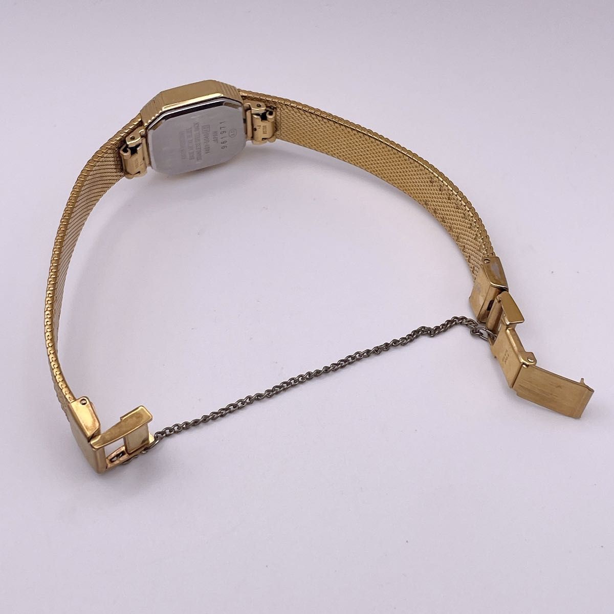 ALBA ESTATE V401-5040 Ladies Quartz Octagon Gold Watch From Japan