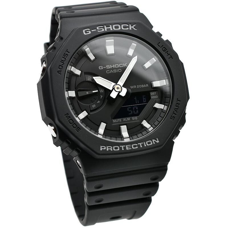 CASIO G-SHOCK GA-2100-1AJF Carbon Core Guard Watch Analog Digital Black Men’s