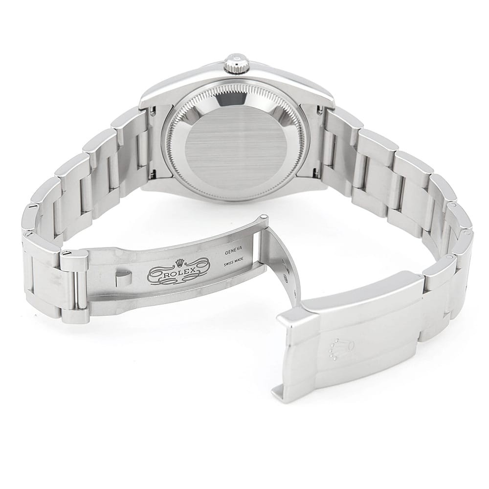 ROLEX Air king 114200 Silver Concentric Orange Arabia M Number second hand mens