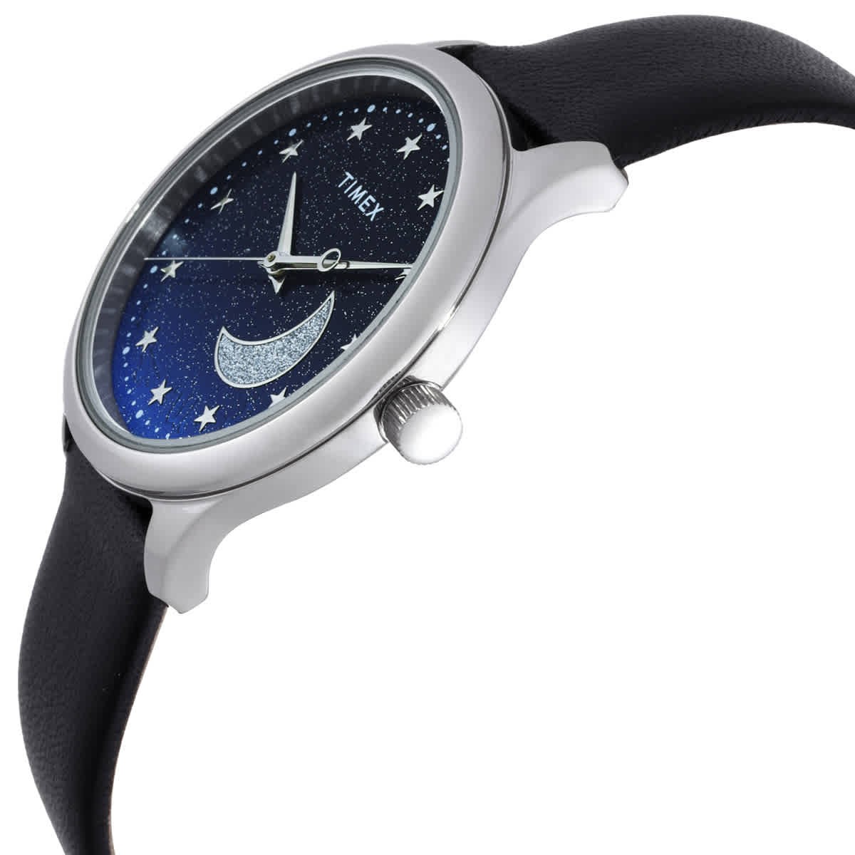 Timex Celestial Quartz Blue Glitter Dial Ladies Watch TW2V49200