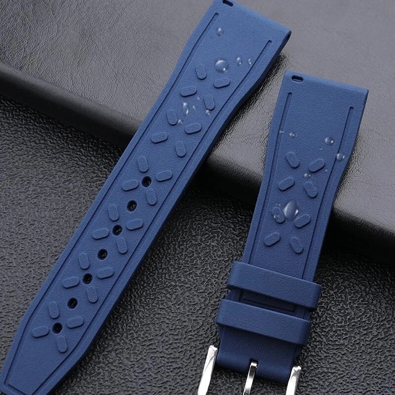 20 21 22 Waterproof FKM Rubber Strap Band Fits IWC Big Pilot Portofino TOP GUN